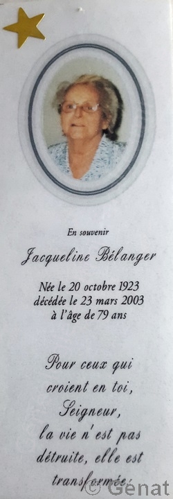 Jacqueline Bélanger