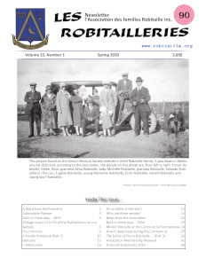 Robitailleries No 90, in English