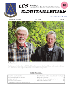 Robitailleries No 91, in English