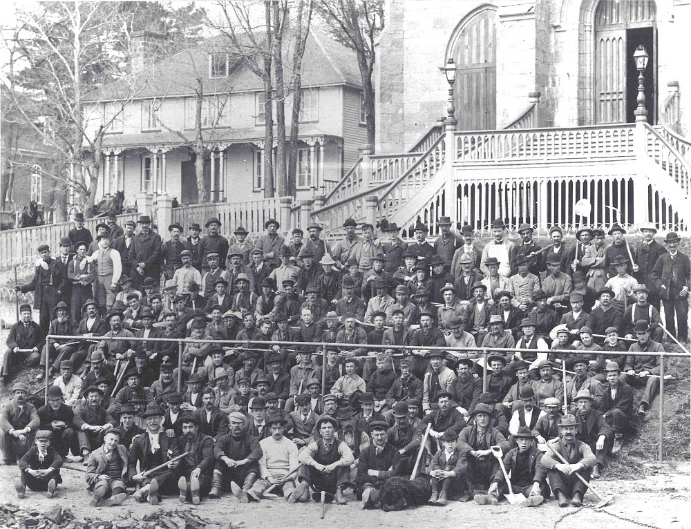 Les bénévoles de la corvée de Sillery en 1898